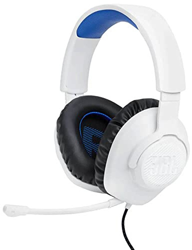 JBL Quantum 100P Console - Gaming Headset for Playstation (White)