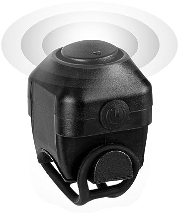 Fahrradklingel Elektronisch, 130dB Fahrradklingel, IPX4 wasserdichte Fahrradglocke, Elektronische Mini Fahrradhupe, Geeignet für Diverse Durchmesser Lenker, Einfache Installation (Schwarz)