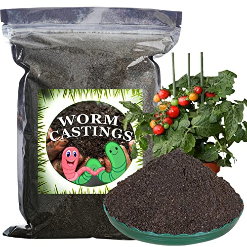 Worm Castings Organic Fertilizer 11 LBS by Doter, All Nature Fertilizer for Gardening, Tomato, Strawberry, Flower, and Herbs
