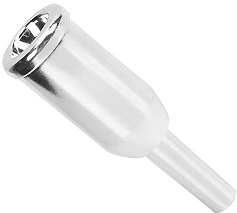 Miskall Bocchino per tromba da 9,8 mm, iniezione d'acqua argentata in rame 4-1/2 Accessorio universale per strumenti