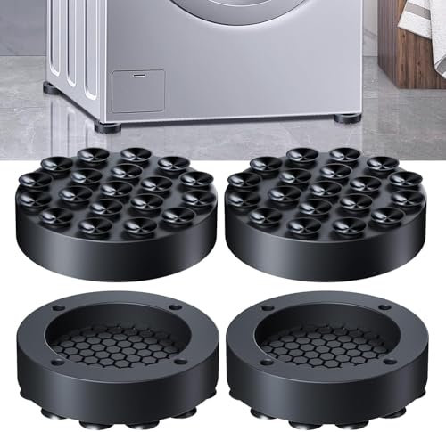 Waschmaschine Füße Pad,4pcs Antivibrationsmatte Waschmaschine Füße,Waschmaschine Fußpolster Antirutschmatte,Waschmaschine Dämpfer