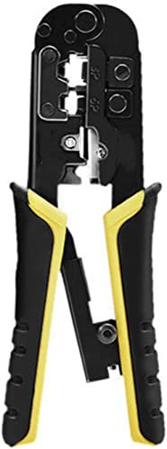 Outil de sertissage Outil de presse de câble trois en un Outil de coupe de réseau Couteau de presse de câble Pince à dénuder utilisée for les pinces de presse de câble modulaires