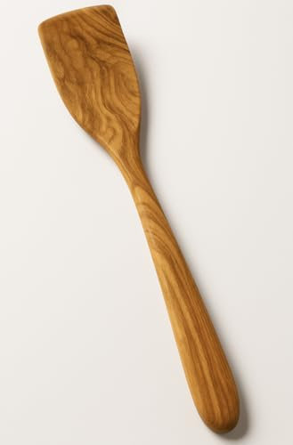 Pfannenwender Holz Set (2 Stck.) - Europäisches Olivenholz - Nachhaltig & Made in Germany - Spatel und Pfannenheber - Pfannenwender Olivenholz, wooden spatula