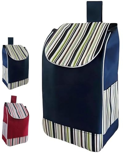 Borsa per la spesa in tessuto Oxford, Borsa di ricambio per carrello spesa pieghevole, impermeabile, pieghevole, borsa di ricambio per carrello della spesa