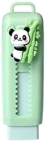 Push Out Up Gomme - Cartoon Panda Push Pull Slide Gomme - Cancellino Correzione Retrattile,Strumento Di Disegno Di Pittura Da Scrittura,Adatto per Premi per Studenti E Regali per Feste