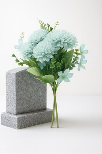 Ramos de Flores Artificiales Cementerio | Flores Artificiales Realistas Decoracion Jarrones Para Centro Cementerio | Flor Artificial Cementerio Decorativas | Flores Plastico Jarrones Decoracion