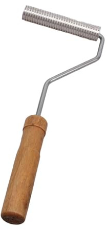 lopituwe Blasenroller aus Fiberglas – Hochleistungsfähig, zuverlässig und langlebig – Mühelose Ergebnisse – Hochwertiges Fiberglas Harz Laminier Farbset, Holz, 25 x 100 mm