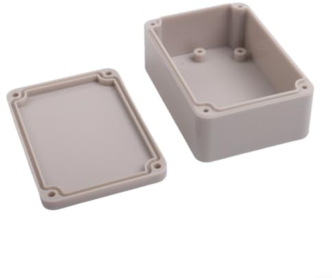 IP66 vattentät elektrisk kopplingsdosa 83 x 58 x 33 mm tillverkad av ABS-plast för utomhusbruk och gör-det-själv elektronikprojekt med stötsäkert hölje för att skydda kabelbrytare och