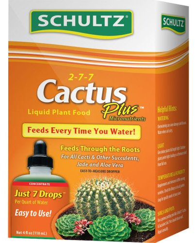 Schultz Cactus Plus 2-7-7 Liquid Plant Food, 4-Ounce