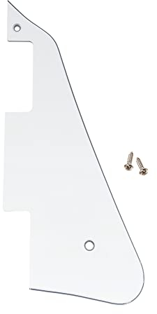 Musiclily LP Gitarre Schlagbrett für USA Les Paul Modern Style E-Gitarre,3 lagig Weiß