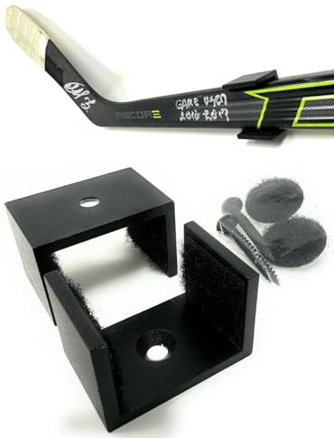 Väggfästen för hockeyklubbor