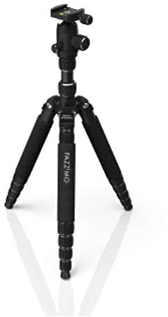 Kamera Stativ für Spiegelreflexkamera (DSLR-Tripod mit Zubehör, 1530g leicht, 3-Wege Kugelkopf, inkl. Tasche, Reisestativ, Dreibeinstativ, Fotostativ, passend für Canon Nikon Sony Kameras) schwarz