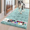 Muddy Mat® AS-SEEN-ON-TV Highly Absorbent Microfiber Door Mat and Pet Rug, Non Slip Thick Washable Area and Bath Mat Soft Chenille for Kitchen Bedroom Indoor and Outdoor - Seafoam Green XL 59X35
