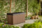 Keter Darwin - Arcón Exterior, Baúl almacenaje, Capacidad 570L, Resina, Color marrón, Ordenación jardín y terraza, 65.3 x 142.5 x 78.2 cm