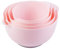 BoxedHome Mixing Bowl Rosa Set Rührschüssel Set Kunststoff Salatschüssel rutschfest stapelbar Servierschalen für Küche Rührschüssel-Set 4-teiliges Wiederverwendbare Rührschüssel