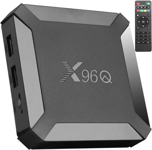 X96‎‎‎‎‎‎‎‎‎‎‎‎‎‎‎‎‎‎‎‎Q Boitier TV Box Android10.0 2GB/16GB Mini Smart TV Box Allwinner H313 Quad Core WiFi,4K HD,100M LAN Enternet 2.4G H.265 Lecteur Multimédia