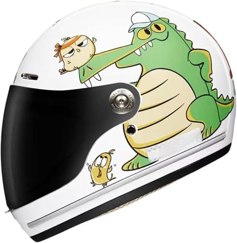 Casco Integrale Da Moto Per Bambini Omologato DOT Con Visiera, Casco Da Motocross Da Corsa Per Ragazzi E Ragazze, Casco Per Scooter Elettrico ATV Street Go-Kart Dirt-Bike, Rosa Q,46-52cm