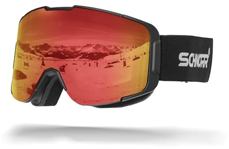 SCHNORR Kidsi Plus S2 - Gafas de esquí para niños, antivaho, OTG, gafas de esquí para niños, gafas de esquí y snowboard, gafas de nieve para niños, niñas, adolescentes, anti-UV, antivaho