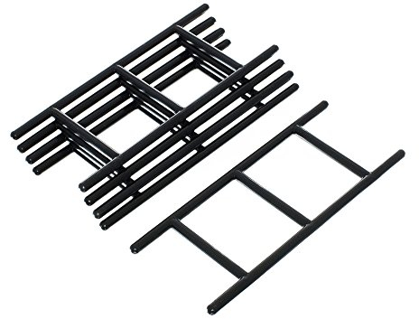 West Coast Paracord - Corde et échelle - Enrouleur de corde, organisateur de paracorde, échelle de paracorde, noir, 5 pièces, pour extérieur, camping, sac de survie