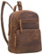 STILORD 'Fabienne' Kleiner Vintage Damen Rucksack Echtleder Hell-Braun mit vielen Fächern und Diebstahlsicher - ideal als Tagesrucksack Daypack Freizeitrucksack und Cityrucksack