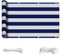 ZQXFZ Balkonverkleidung 110x900cm Sichtschutz Balkon Seitlich Balkon Zaun Sichtschutz Balkon-Verkleidung -Dunkelblaue Streifen.