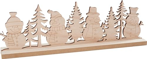 VBS Holz-Steckmotiv Schneemänner