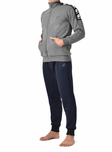 Lotto TUTA UOMO IN FELPA GARZATA, VARI MODELLI ANCHE RAGAZZO, TUTA SPORTIVA UOMO, TUTA UOMO COTONE FELPATO (ANTRACITE 4006/C, XXL)