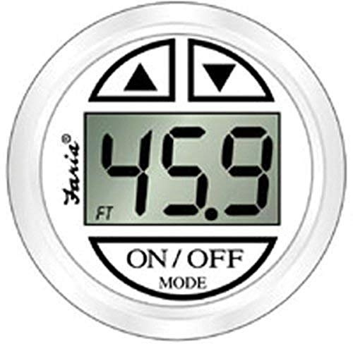 Faria 13150 Dress Depth Sounder (Transom Mounted Transducer) SN2011-2, White