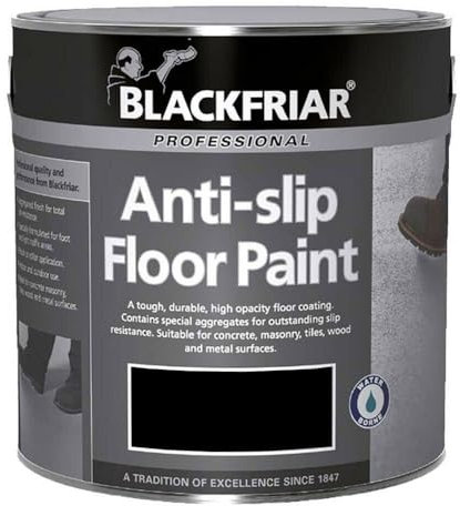 Blackfriar Anti Slip Floor and Step Safety Paint Black - 1 Litre