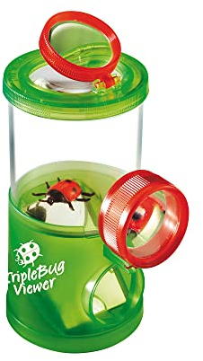 Navir 8030TE Becherlupe mit Pinzette und Spiegel, 45mm, Insektenbeobachter, für Kinder ab 5 Jahren