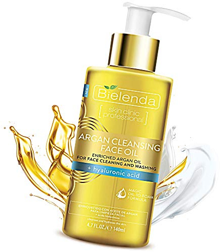 Skin Clinic Professional Gentle Cleaning - Washing Light Argan Face Oil, Hyaluronic Anti-Age, Anti-Wrinkles