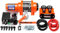 WINCHMAX 3000lb / 1361kg Original orange 12v elektrische Winde, 15,5m 5mm Dyneema SK75 Synthetikseil, 1/4 Zoll Gabelkopfhaken. Funkfernbedienungen mit Zwei Handsets
