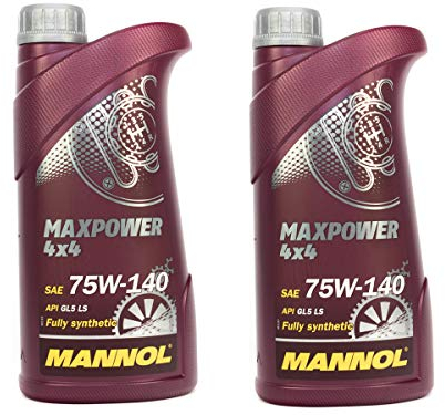 MANNOL Getriebeöl Maxpower 4x4 75W-140 API GL 5 LS 2 Stück á 1 Liter