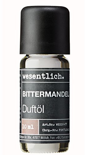 wesentlich. Duftöl Bittermandel 10ml - feiner Duft für Diffuser und Lampe - als Raumduft oder zur Kerzenherstellung - pure Premium Öle aus Deutschland