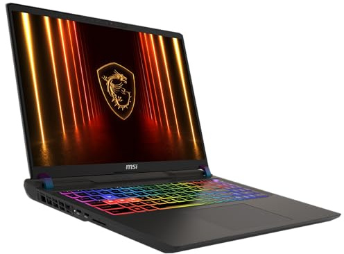 MSI Vector A16 HX, Gaming-Laptop, 16 QHD+ 240 Hz Display, AMD Ryzen 7 8840HX, NVIDIA GeForce RTX 5070 Ti, 16 GB DDR5, 1 TB SSD, Windows 11 Home, QWERTZ Tastatur, Cosmos Grau, A8WHG-018