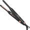 K&K Upgrade Pencil Straighteners Mini Straight and Curler Hair Straightener Thin Ceramic Floating Plate Auto Shut Off Flat Iron for Women Short Hair Men Beard 0.3 Inch UK Plug (Black)