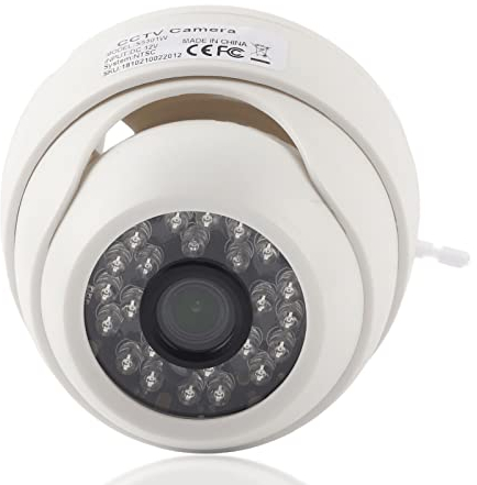 Caméra de Sécurité à Vision Nocturne Infrarouge 1080P AHD/TVI/CVI/CVBS Caméra de Surveillance 4 en 1 Caméra Dôme CCTV Intérieure(NTCS)