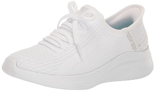 Skechers Women's Martha Stewart Ultra Flex 3.0 Slip-ins-Daylight Sneaker, White, 9