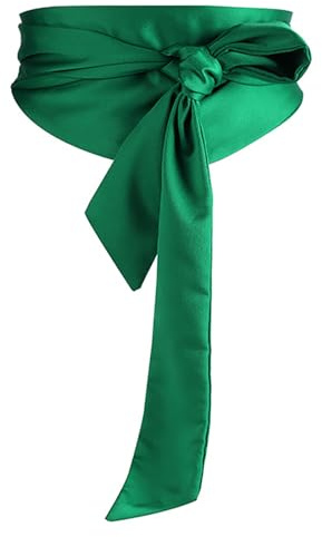 KFLY Cinturones de satén para mujer, cinta de lazo, accesorio de vestido suave para damas de honor, novia, boda, graduación, ocasión de noche