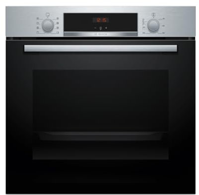 Bosch - Horno Multifunción con vapor, Serie 4, 60 cm. de ancho, Pirólis, 3D Hotair, Acero, HQA574ES3