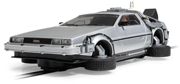 Scalextric Cars - C4541 Back To The Future 2, Flying Time Machine - Toy Slot Car for use with Race Tracks and Set - Gift Ideas for Kids and Adults, Scalextric Accessories, Silver