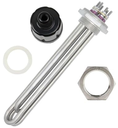 DN32 6KW Värmeelement i helt rostfritt stål Med Jordjord Elpanna Nedsänkt vattenvärmare Värmemotstånd(Heater nut)