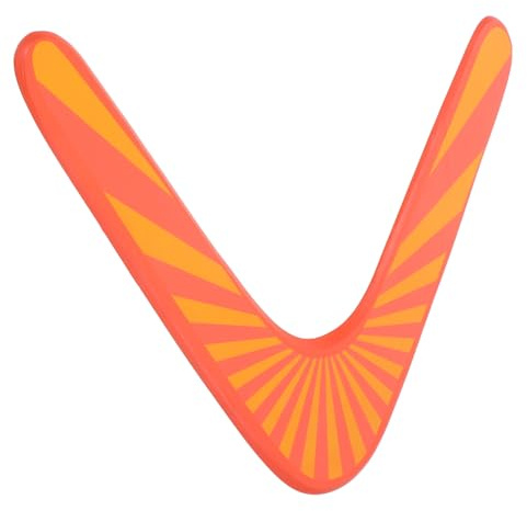 SUPVOX Bumerán De Madera para Adultos y Juguete Volador Fácil De Usar para Jugar El Parque Color Naranja