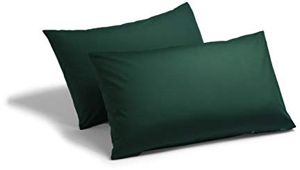 Plain Housewife Pillowcases - 144 Thread Count Bottle Green