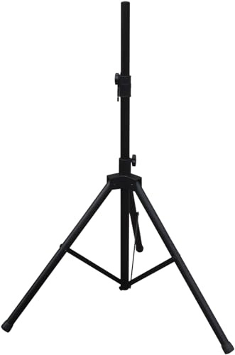 Black Speaker Stand, Hight Adjustment Speaker Stands Floor, Pa Speaker Stands, Portable Dj Speaker Stand, Adjustable 100 cm to 180 cm