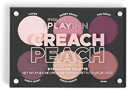 INGLOT PLAYINN CREACH PEACH EYESHADOW PALETTE - Long-lasting | Eye Makeup | Compact Set | Vegan |