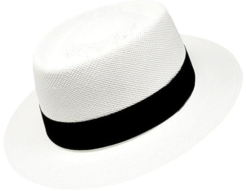 Gamboa Sombrero Panama Hombre y Mujer de Paja Toquilla Original de Ecuador Verano Fedora Playa