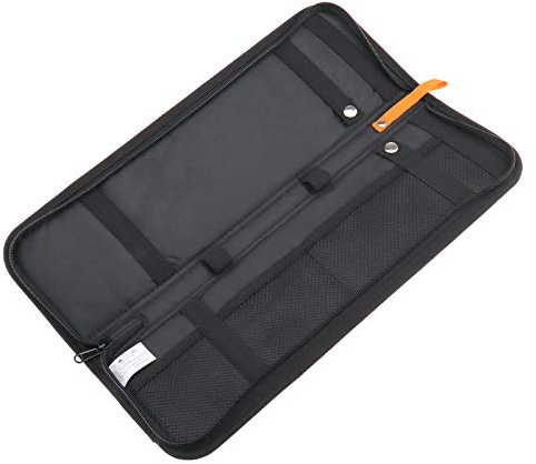 BIYM Corbata viaje organizador bolsa de almacenamiento pinzas gemelos negocios nylon cremallera impermeable hombres negro 42x13x2 cm, Negro , Modern