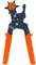 Lochzange, Gurtlocher, Lochzange, Lochzange für Gürtel und Leder, 6 Lochgrößen, Kunststoff, Orange