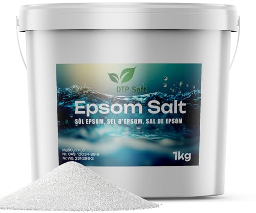 Epsom Sel d'Epsom Sel d'Epsom Sel d'Epsom Sel d'Epsom Sel d'Epsom Sel de bain de qualité alimentaire dans un seau (1 kg)